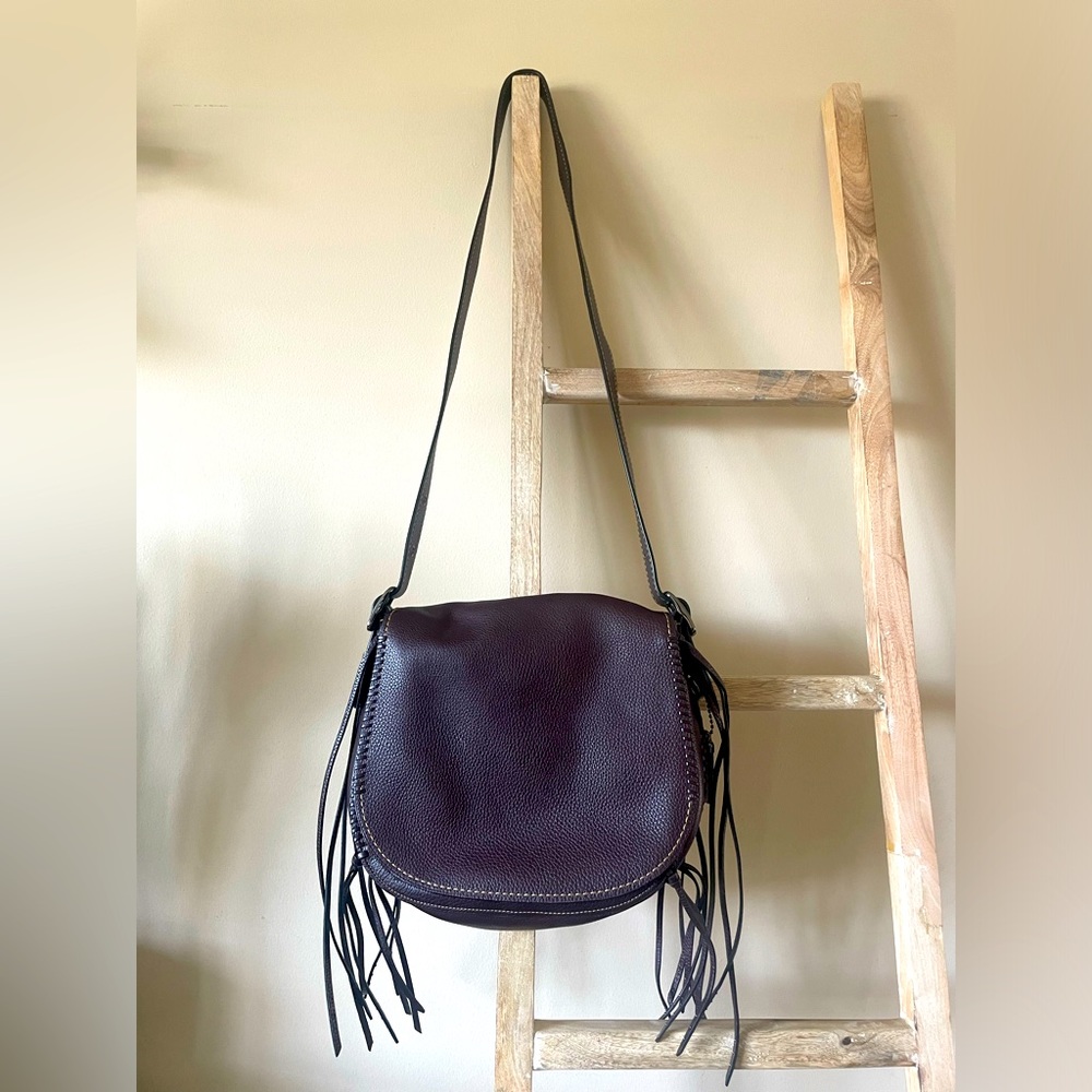 Coach 1941 Saddle 23 Oxblood Fringe Crossbody | EUC